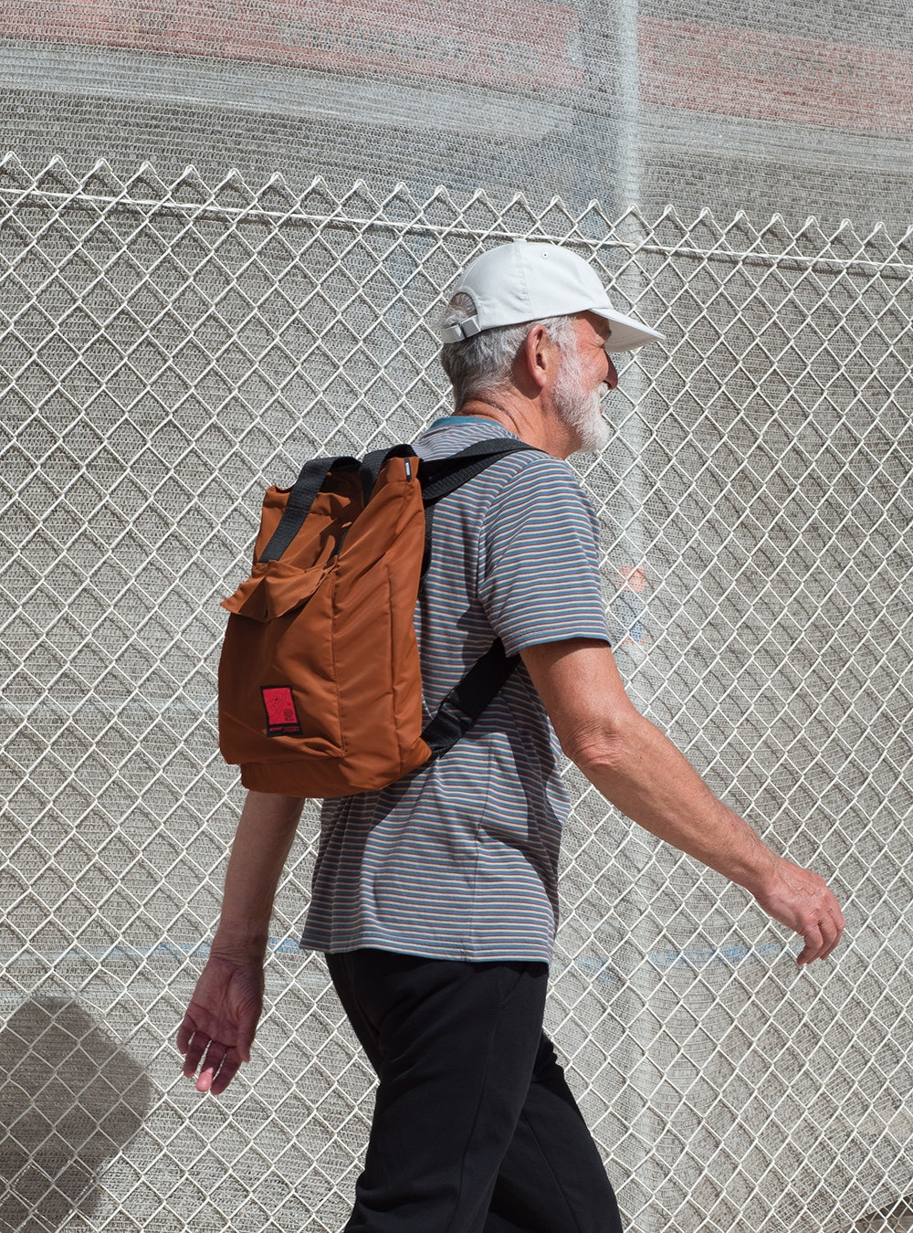 Recycled convertible backpack