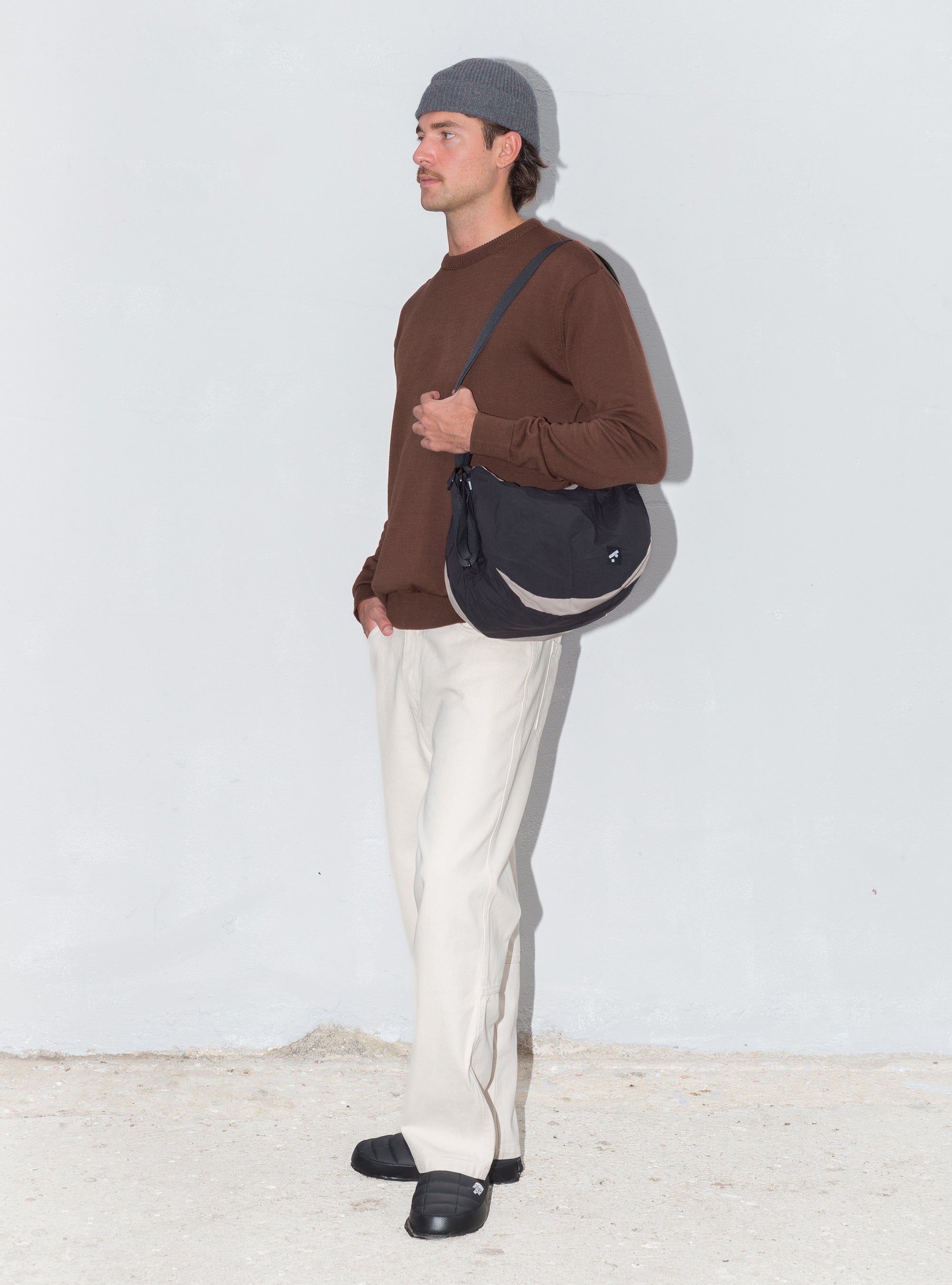 Recycled convertible shoulder bag