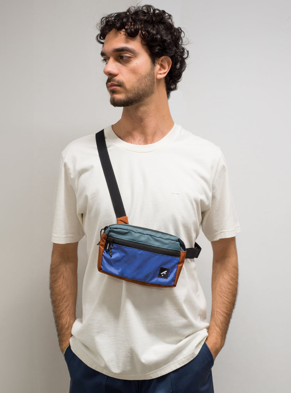 Recycled crossbody bag