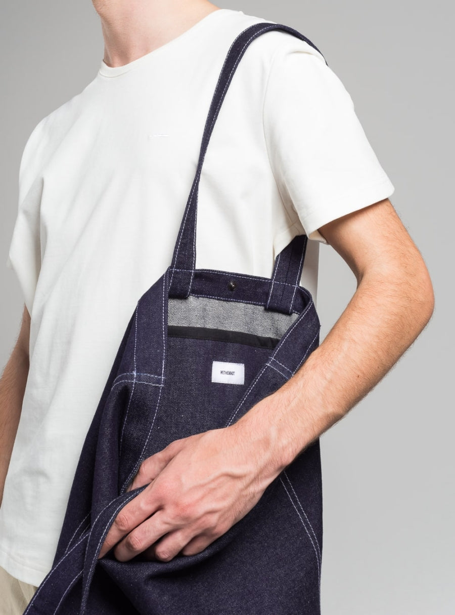 Denim tote bag