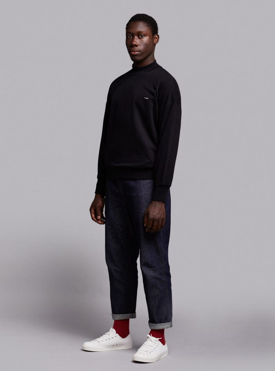 Mock neck sweatshirt