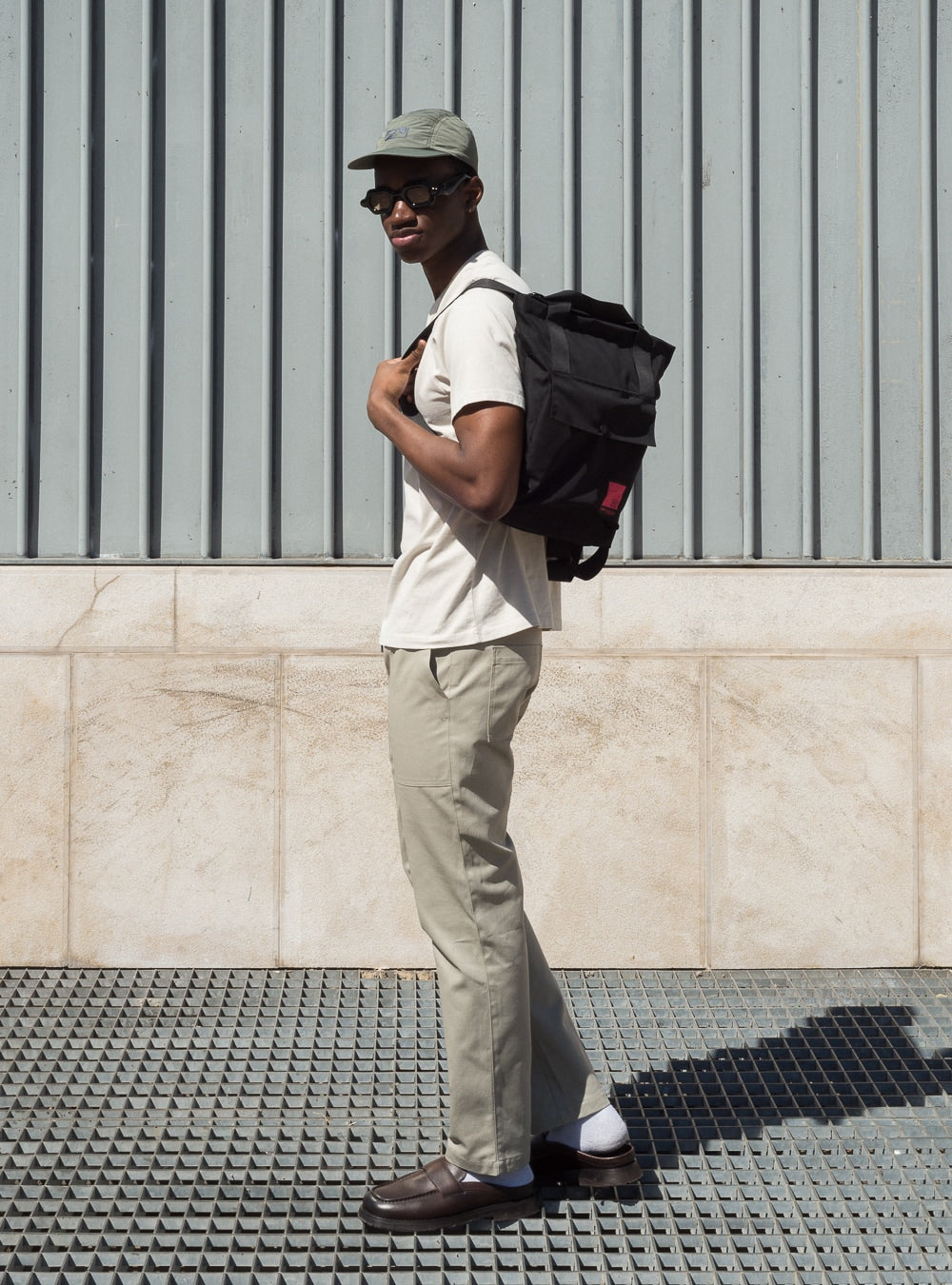 Recycled convertible backpack