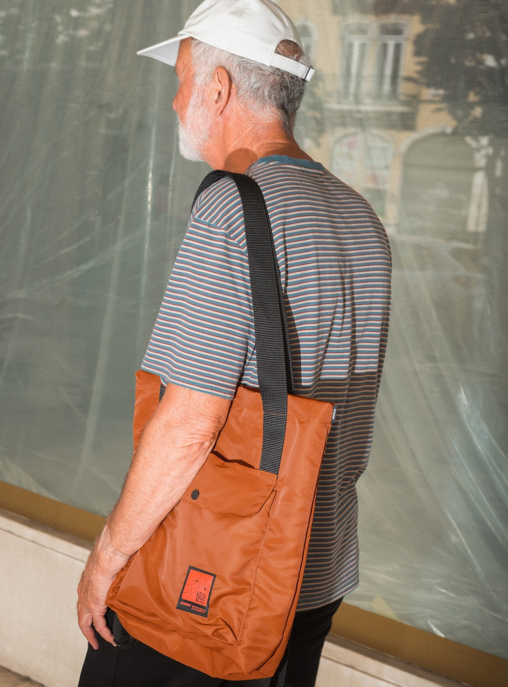 Recycled convertible backpack