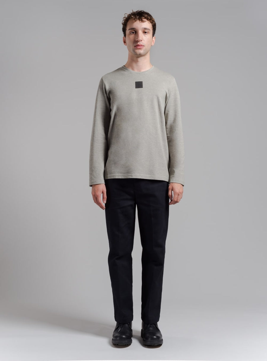 Graphic piqué long sleeve