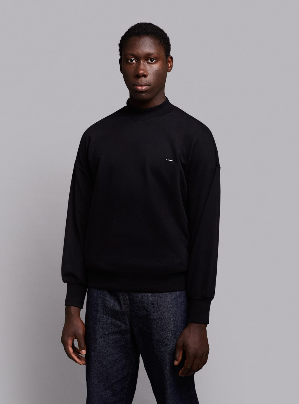 Mock neck sweatshirt