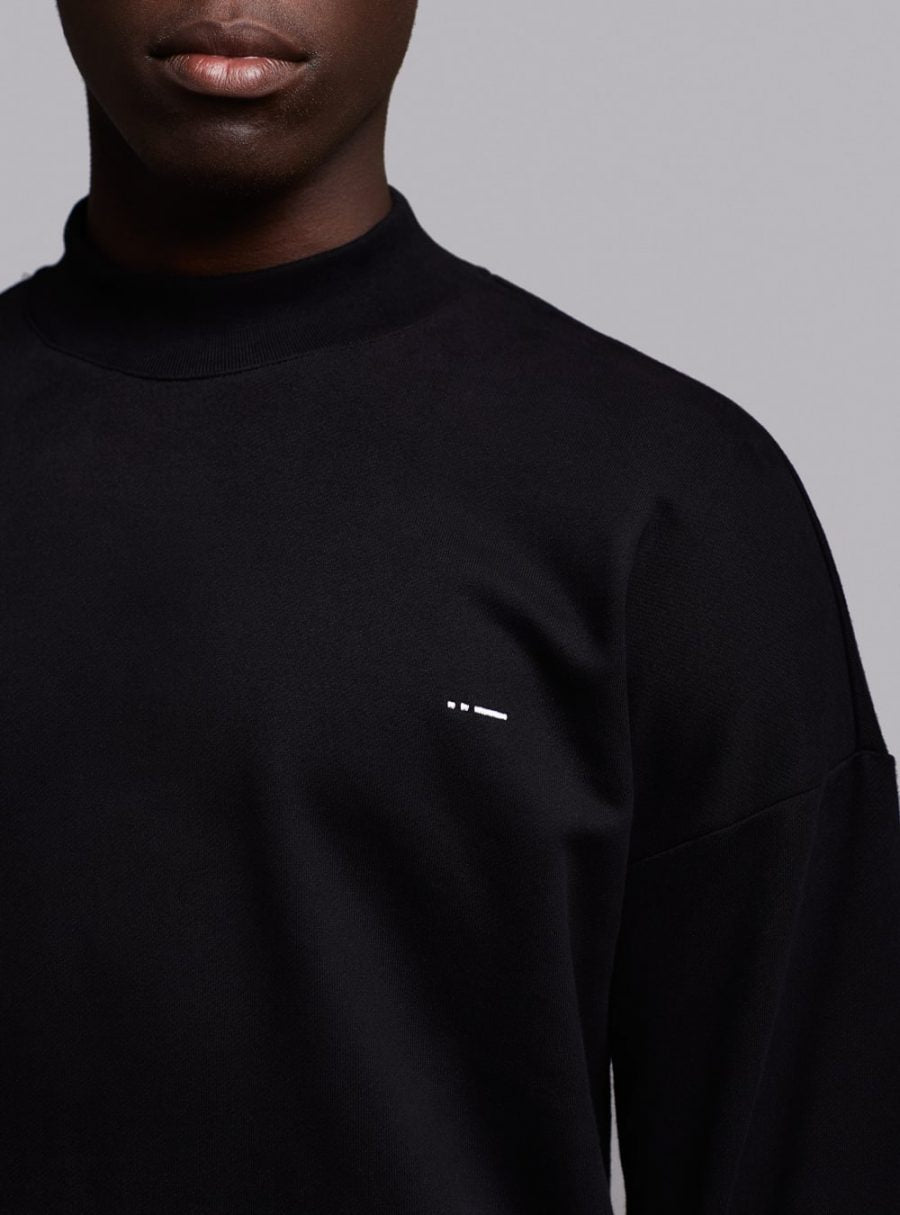 Mock neck sweatshirt